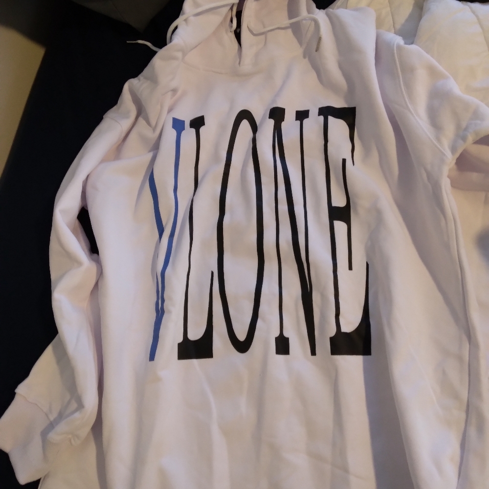 Vlone white hoodie with snake